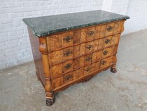 Chippendale Chest of Drawers (marble top)