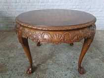 Coffee Table Chippendale Belgium Walnut 1930