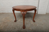 Coffee table Chippendale Belgium Walnut 1930