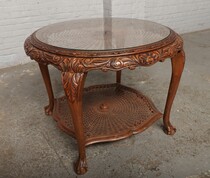 Coffee table Chippendale Belgium Oak 1920