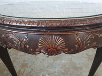 Chippendale Coffee Table (Glass top)