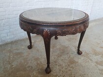 Chippendale Coffee Table (Glass top)