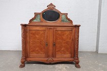 Server Chippendale Belgium Walnut 1920