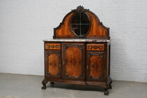 Server (marble top) Chippendale Belgium Oak/walnut 1930