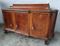 Sideboard Chippendale Belgium Walnut 1930