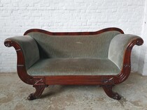 Bench Chqarles X (Louis Phillip) Belgium Mahogany 1860