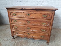 Chest of Drawers Country French Belgium Oak 1850
