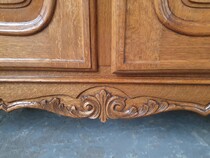 Country French (Louis XV) Bookcase/Vitrine