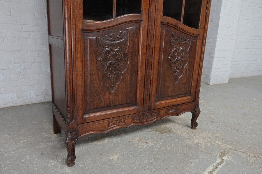 Country French (Louis XV) Bookcase/Vitrine