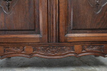 Country French (Louis XV) Bookcase/Vitrine