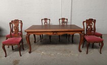 Country French (Louis XV) Table + chairs   (Large)