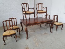 Country French Table +  6 chairs