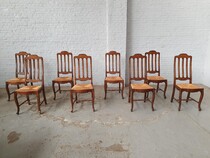 Country French Table +  8 chairs