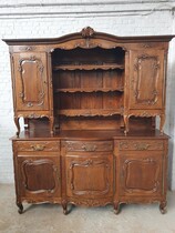 Vaisselier cabinet Country French France Oak 1900