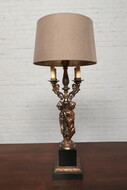 Table lamp Empire Rococo Italy Marble/Bronze 1950