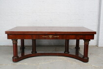 Table (Large) Empire Belgium Mahogany 1900