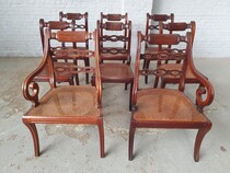 English Large Table + 8 chairs
