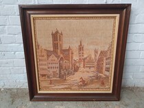 Flemish Tapisserie in Frame