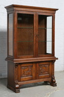 Vitrine (Display Cabinet) Flemish Belgium Oak 1950