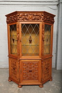 Vitrine (Display Cabinet) Flemish Belgium Oak 1920