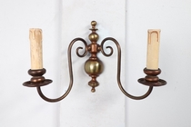 Wall sconce Flemish Belgium Brass 1940