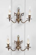 Wall sconces Flemish Belgium Bronze 1920