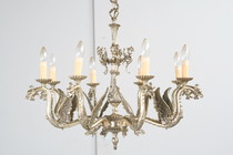 Chandelier Gothic Belgium Bronze 1940