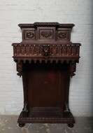 Console  Gothic Belgium Oak 1900