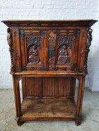 Credance Cabinet Gothic Belgium Oak 1900