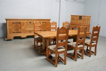 Diningroom set Gothic Belgium Oak 1940