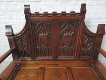 Gothic Hallbench + coatrack