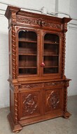 Cabinet Hunting Style France oak 1890