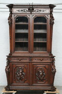 Cabinet Hunting style France Oak 1890