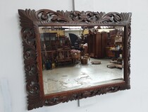 Mirror (Beveled) Hunting style France Oak 1890