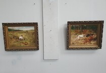 Paintings (Singed) Hunting style Belgium Canvas 1900