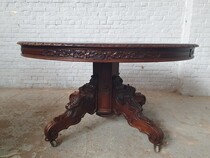 Hunting style Table +  6 chairs