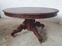 Hunting style Table +  6 chairs