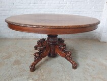 Hunting style Table +  6 chairs