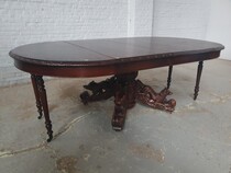 Hunting style Table +  8 chairs