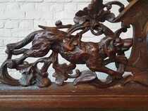 Hunting style Vaisselier cabinet