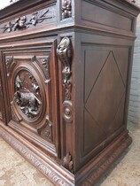Hunting style Vaisselier cabinet