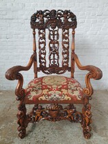 Jacobean  Armchairs (Tapestry)