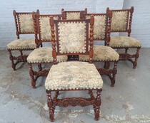 Jacobean  Table +  6 chairs