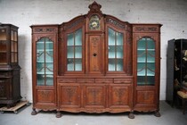 Bookcase Liege style Belgium Oak 1890