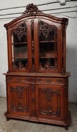 Liege style (Louis XV) Vitrine (Display cabinet)