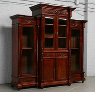 Bookcase Louis Phillip Belgium Mahogany 1870