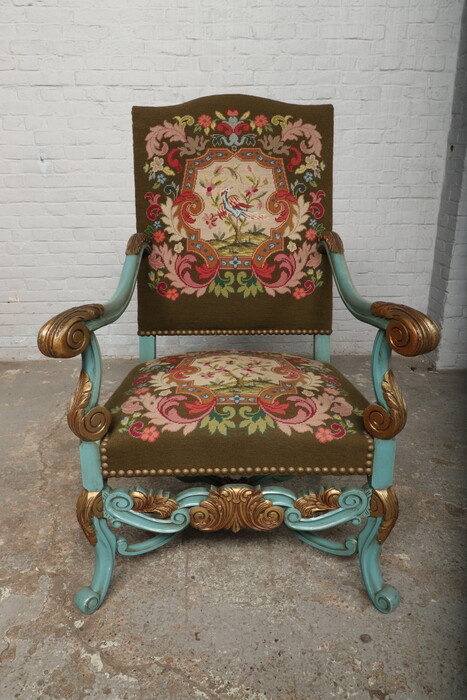 Louis XIV Armchair (Tapestry)
