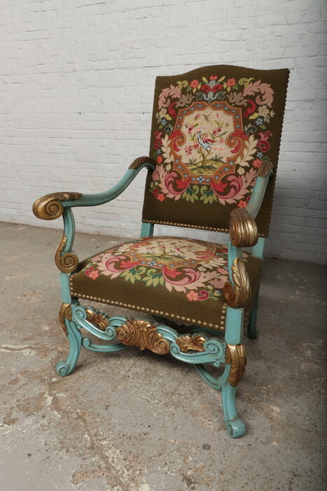 Louis XIV Armchair (Tapestry)
