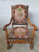 Louis XIV Armchairs (Tapestry)