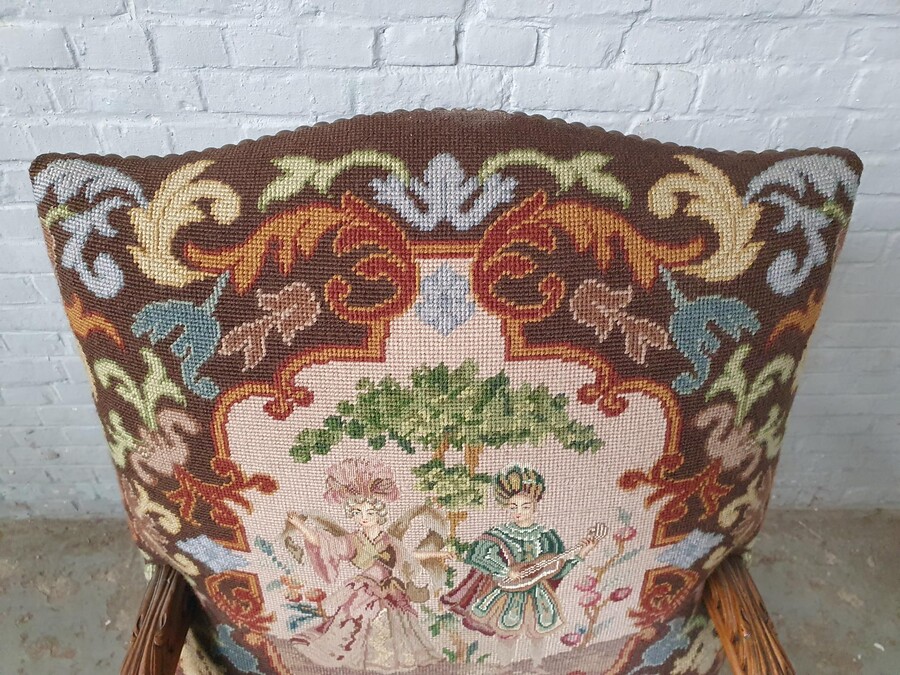 Louis XIV Armchairs (Tapestry)